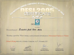 DiabetikFoot Care India Certificates